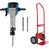 Marteau piqueur GSH 27 VC + chariot + accessoires BOSCH 0615990145