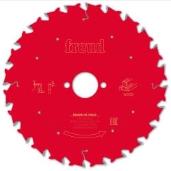 Lame Bois Ø 190 mm - AL 30 mm - E 2,4/1,6 mm - 24 dents FREUD F03FS09717