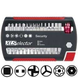 Coffret 30 embouts securite torx perce / tri-wing / torq set / snake eyes WIHA