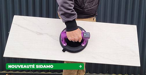 Ventouse blanche sur batterie 140 kg SIDAMO
